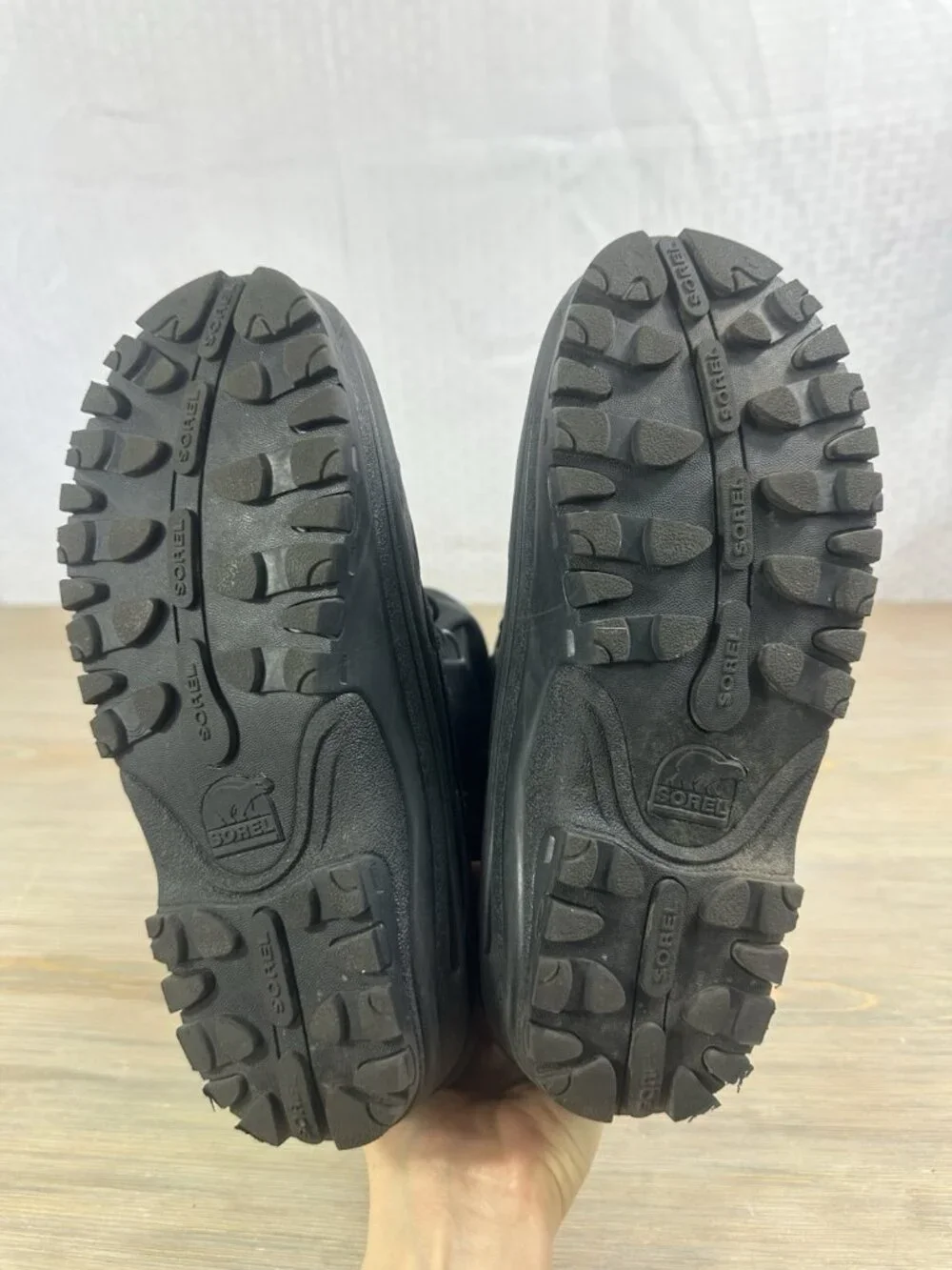Sorel Youth Super Trooper Black Boots Kids 3 Waterproof Winter EUC